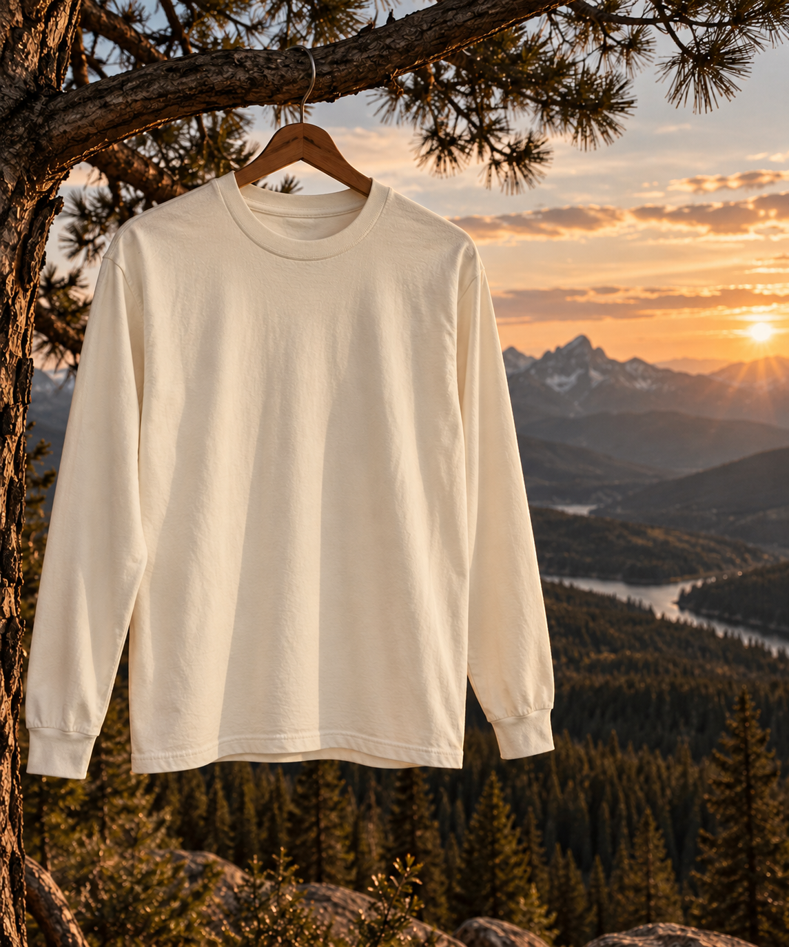 Stay Wild Stay Free Long Sleeve T-Shirt | Mountain Adventure Shirt | Outdoor Nature Tee