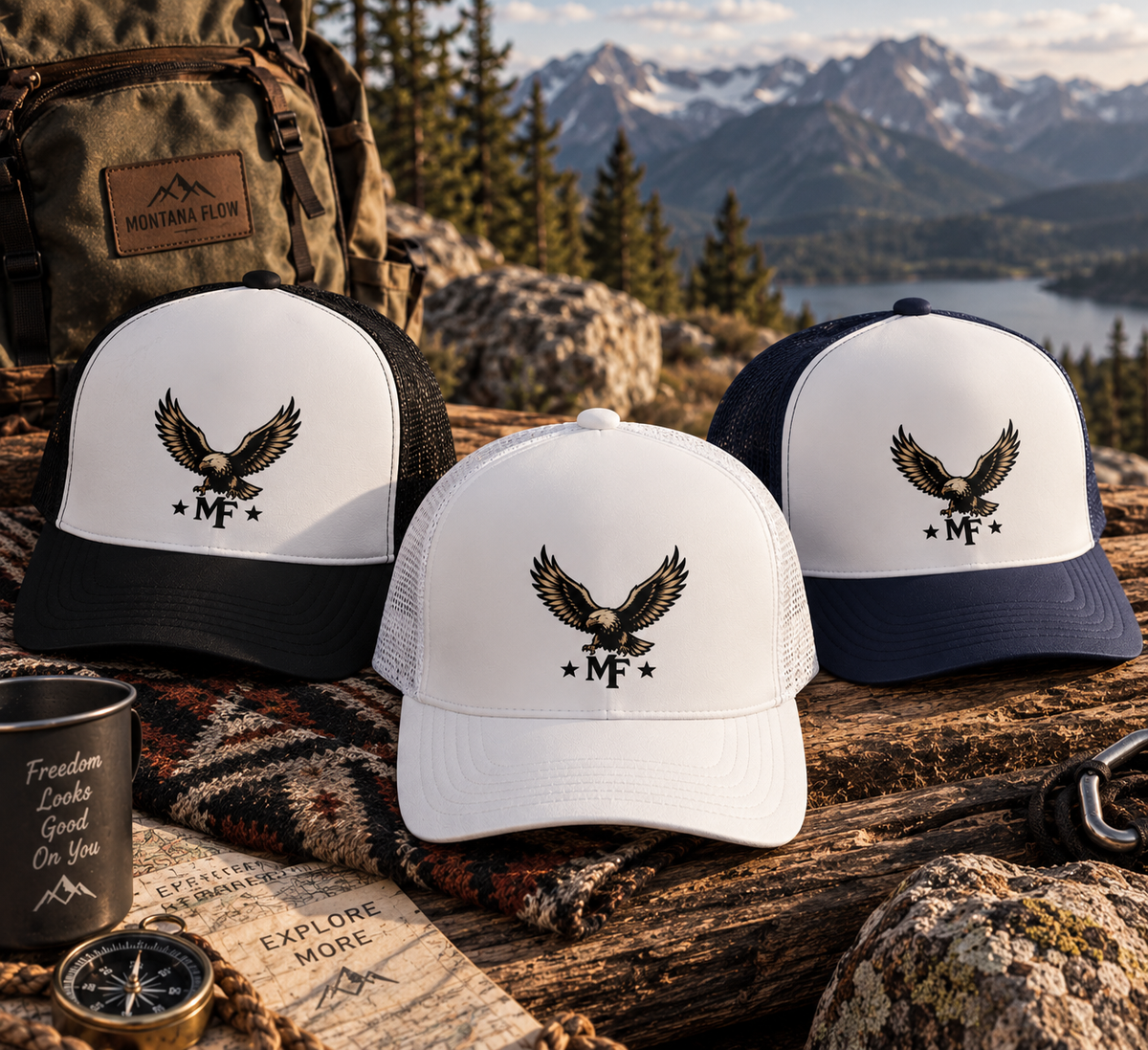 Vintage Flying Eagle MF Trucker Hat | Foam Front Mesh Back