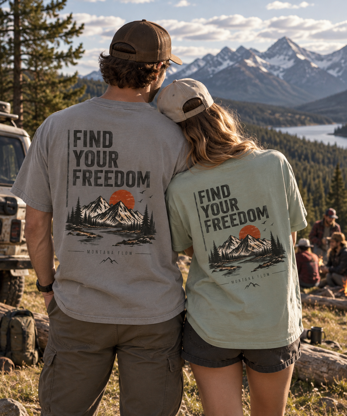 Find Your Freedom T-Shirt | Mountain Adventure Graphic Tee | Outdoor Travel Shirt