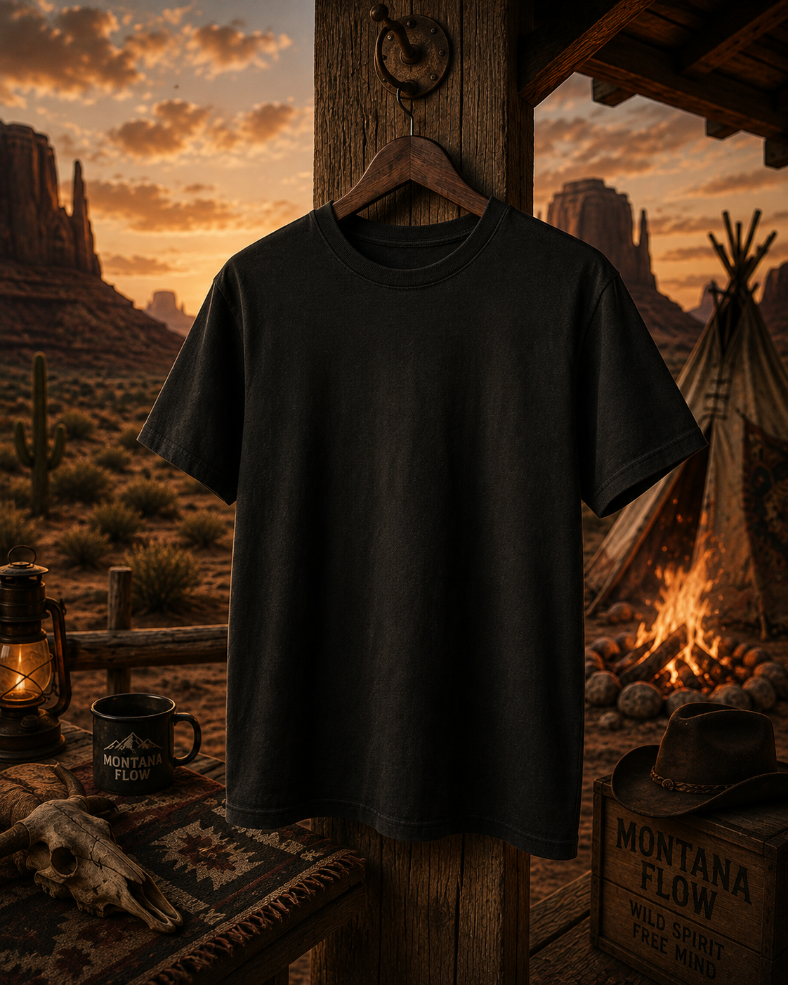 T-shirt attrape-rêves avec crâne de longhorn | T-shirt graphique bohème chaman western | T-shirt esprit du désert