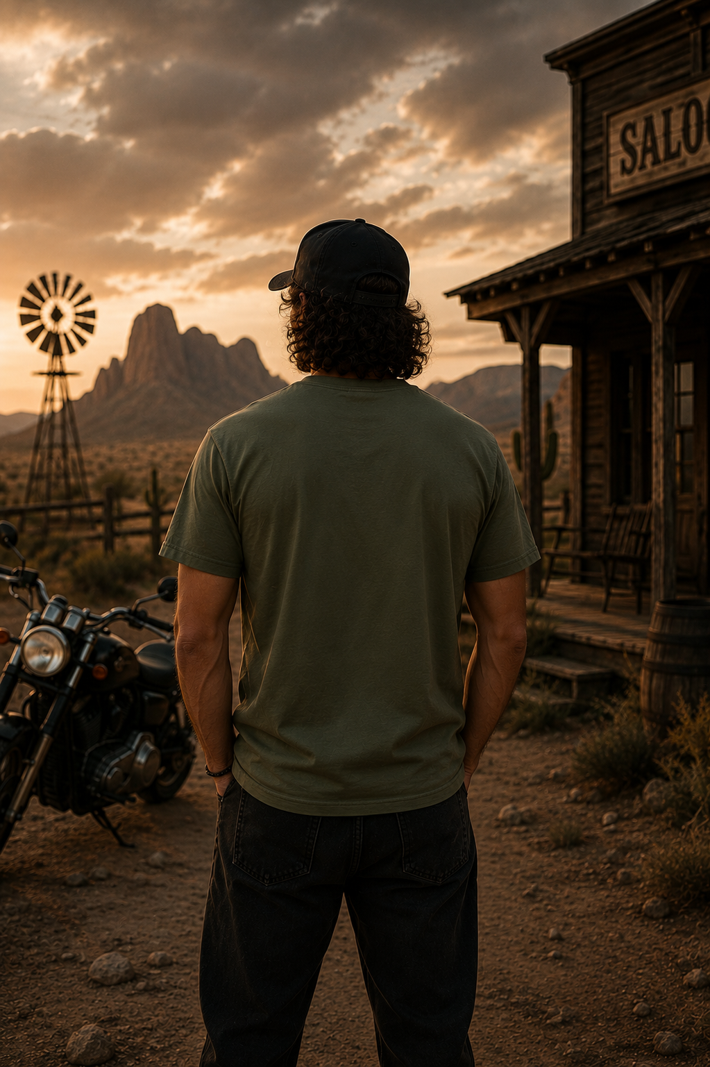 T-shirt tête de crâne de longhorn | T-shirt Western Open Roads | T-shirt graphique cow-boy du désert