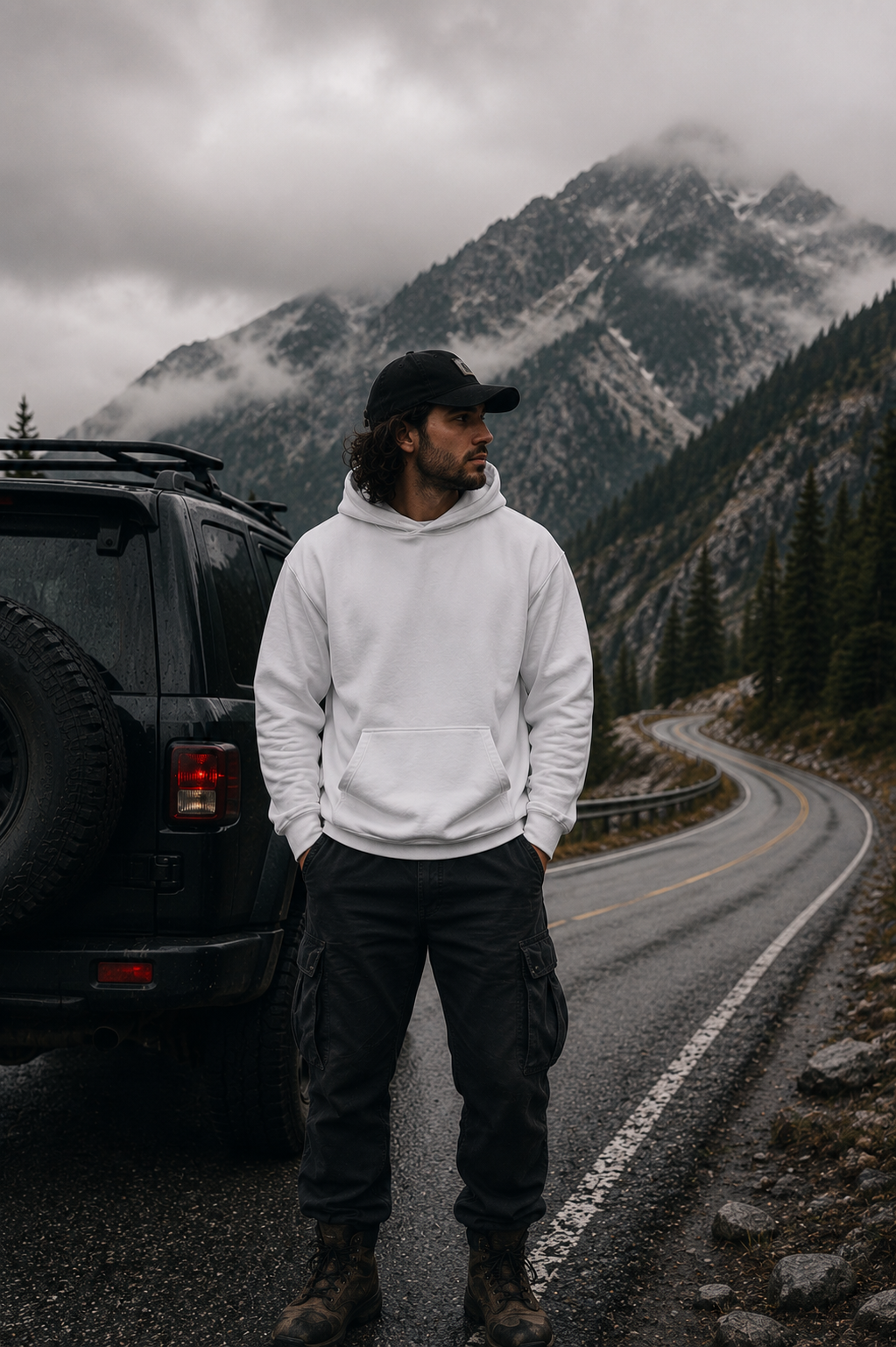 Mount Washington Hoodie | New Hampshire Mountain Sweatshirt | Hiking Nature Pullover