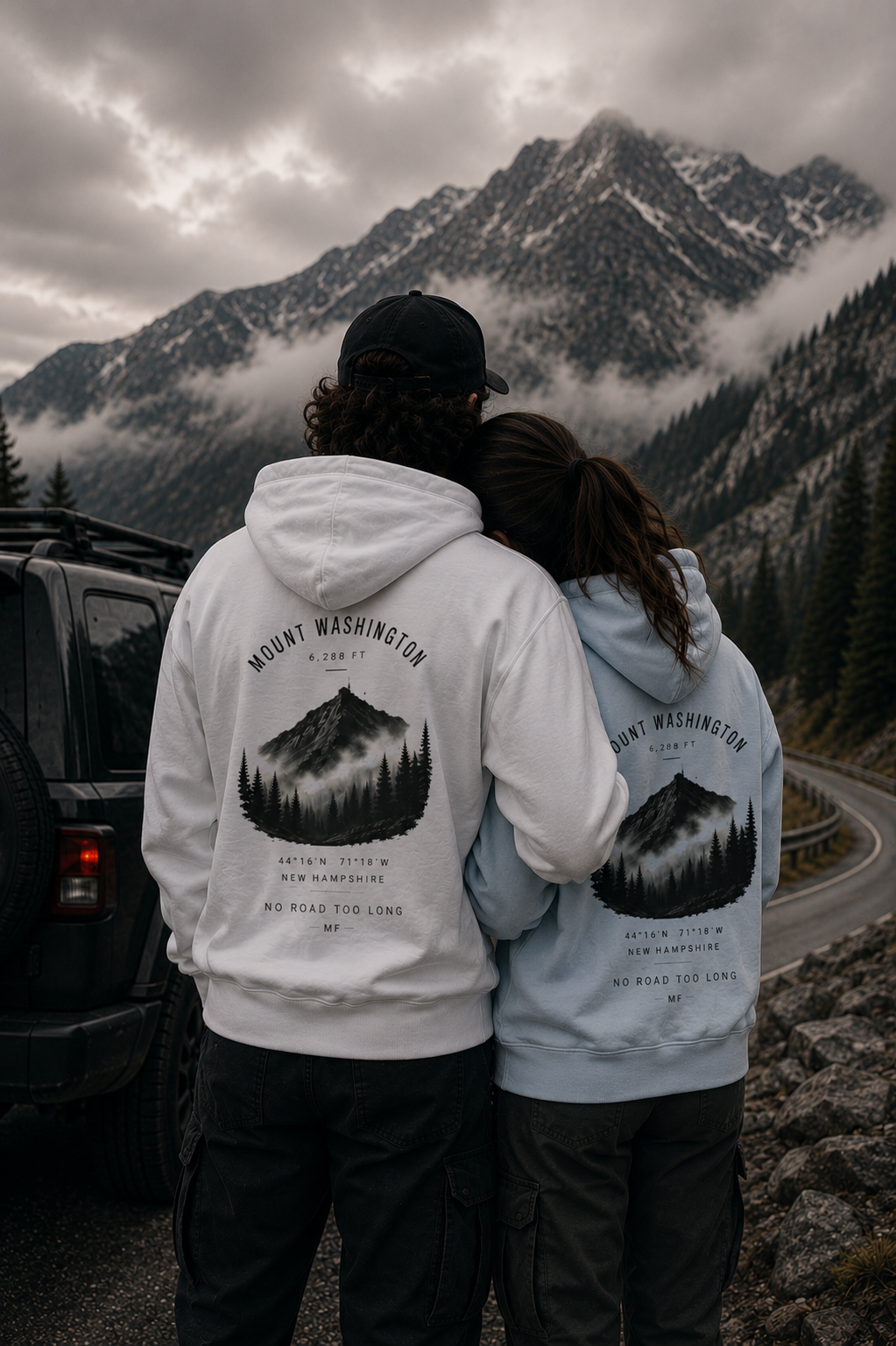 Mount Washington Hoodie | New Hampshire Mountain Sweatshirt | Hiking Nature Pullover