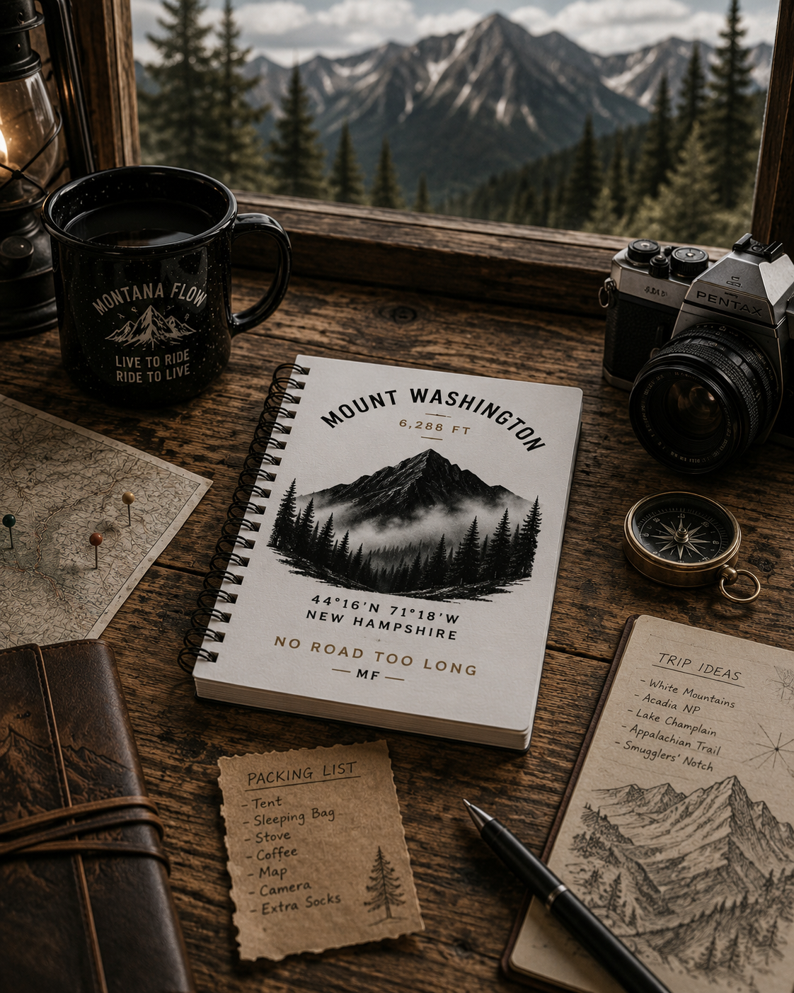 Mount Washington Notebook | Mountain Hiking Journal
