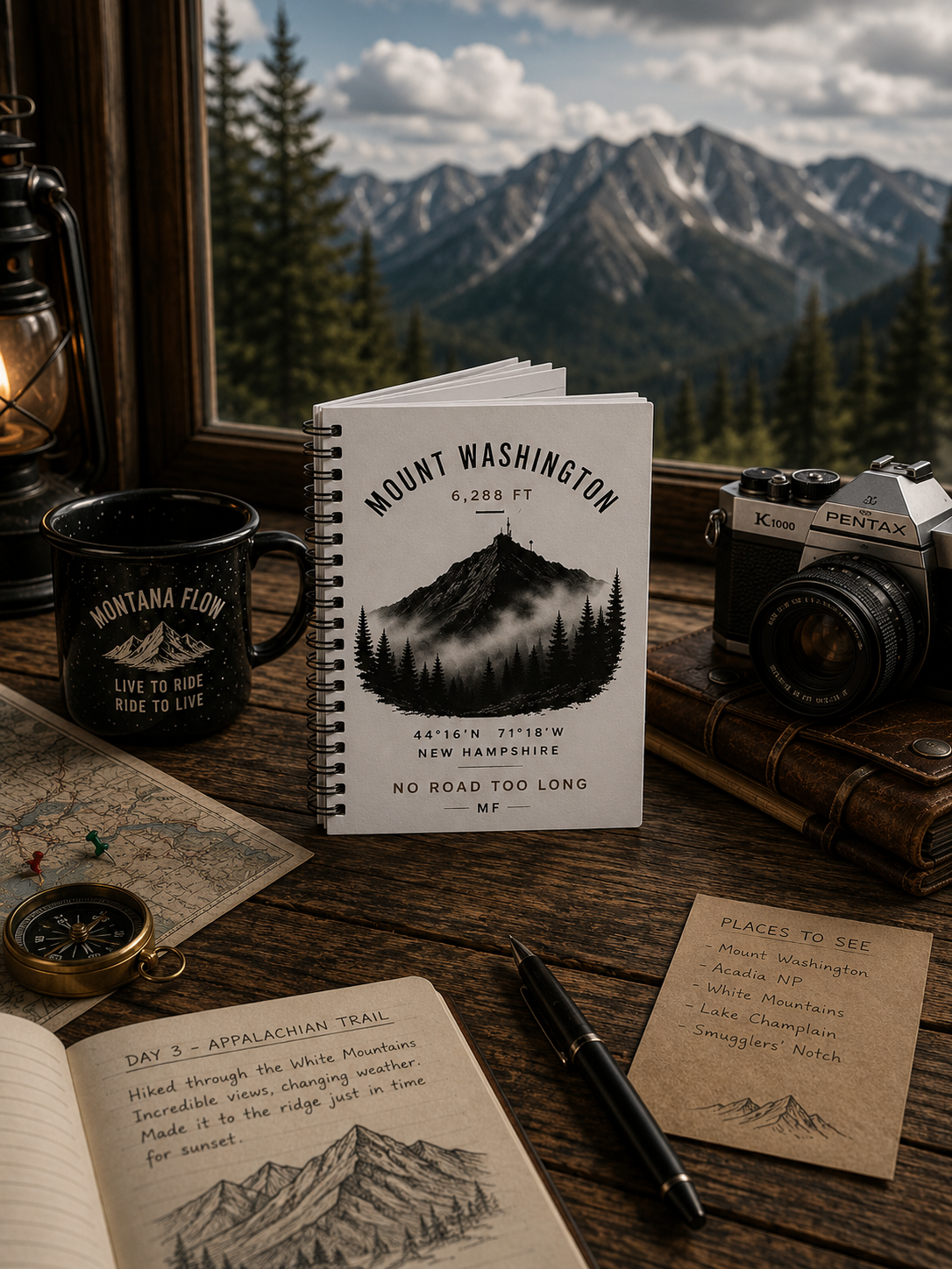 Mount Washington Notebook | Mountain Hiking Journal