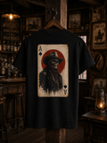 Ace of Spades Cowboy T-Shirt | Western Skull Playing Card Tee | Vintage Cowboy Shirt