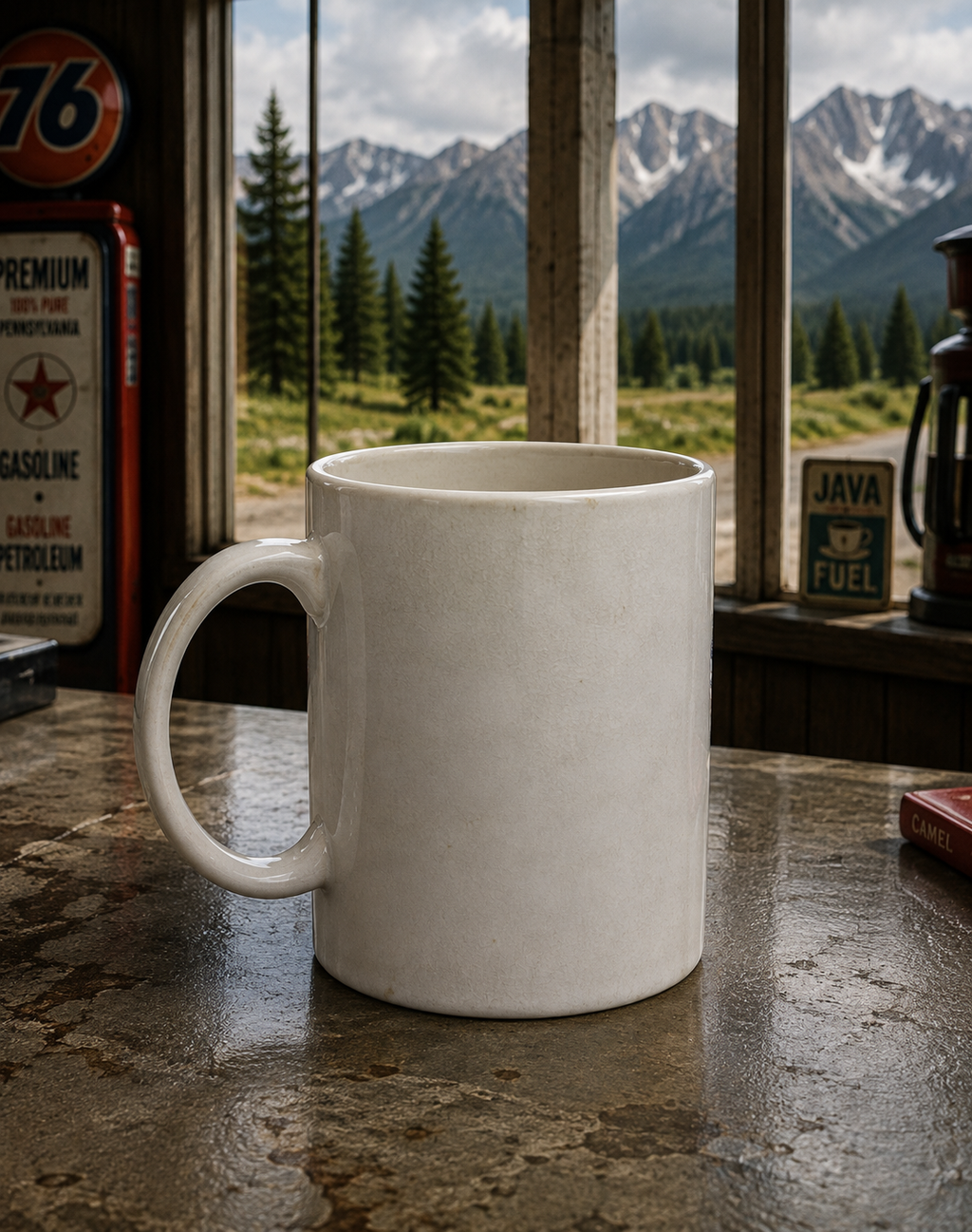 Stay Wild Stay Free Mountain Mug | Adventure Nature Coffee Cup | Outdoor Travel Gift