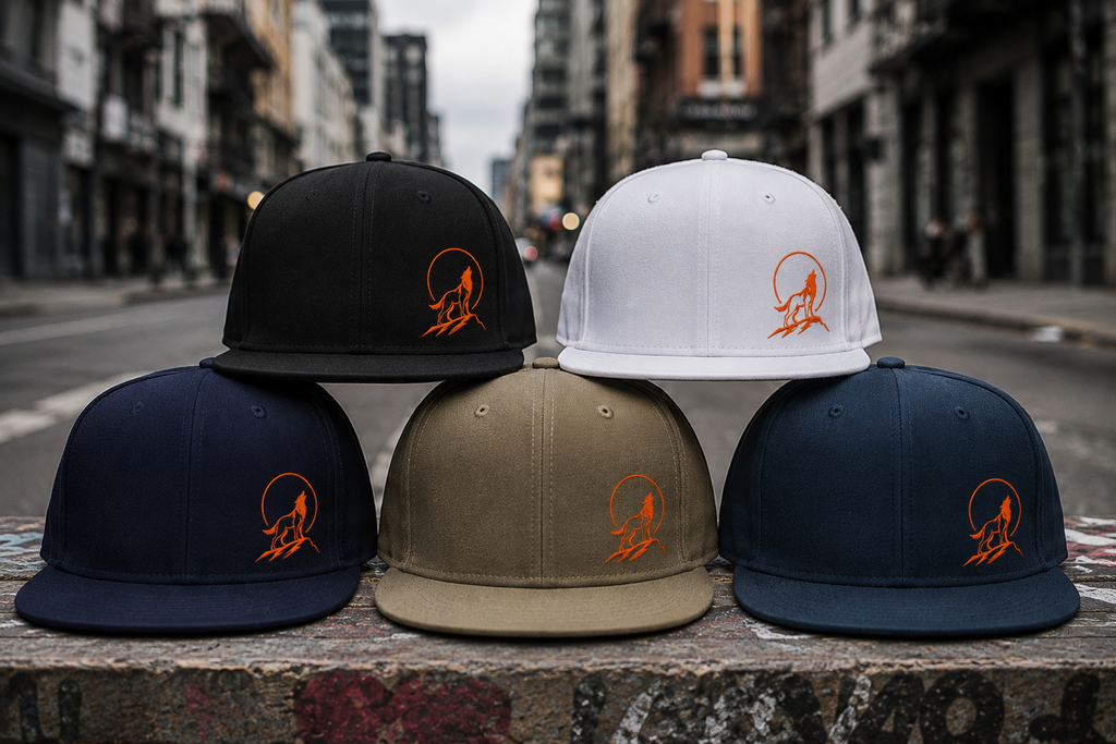 Howling Wolf Logo Trucker Cap | Retro High Profile Snapback
