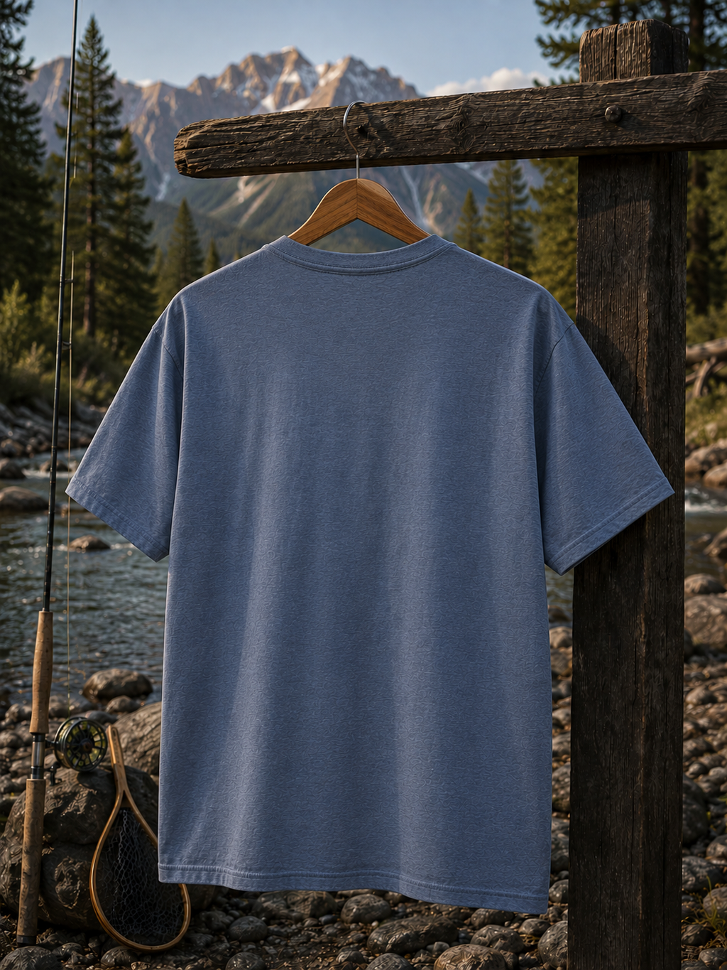 Chase the Bite fishing mountains tee | Fishing Graphic Tee