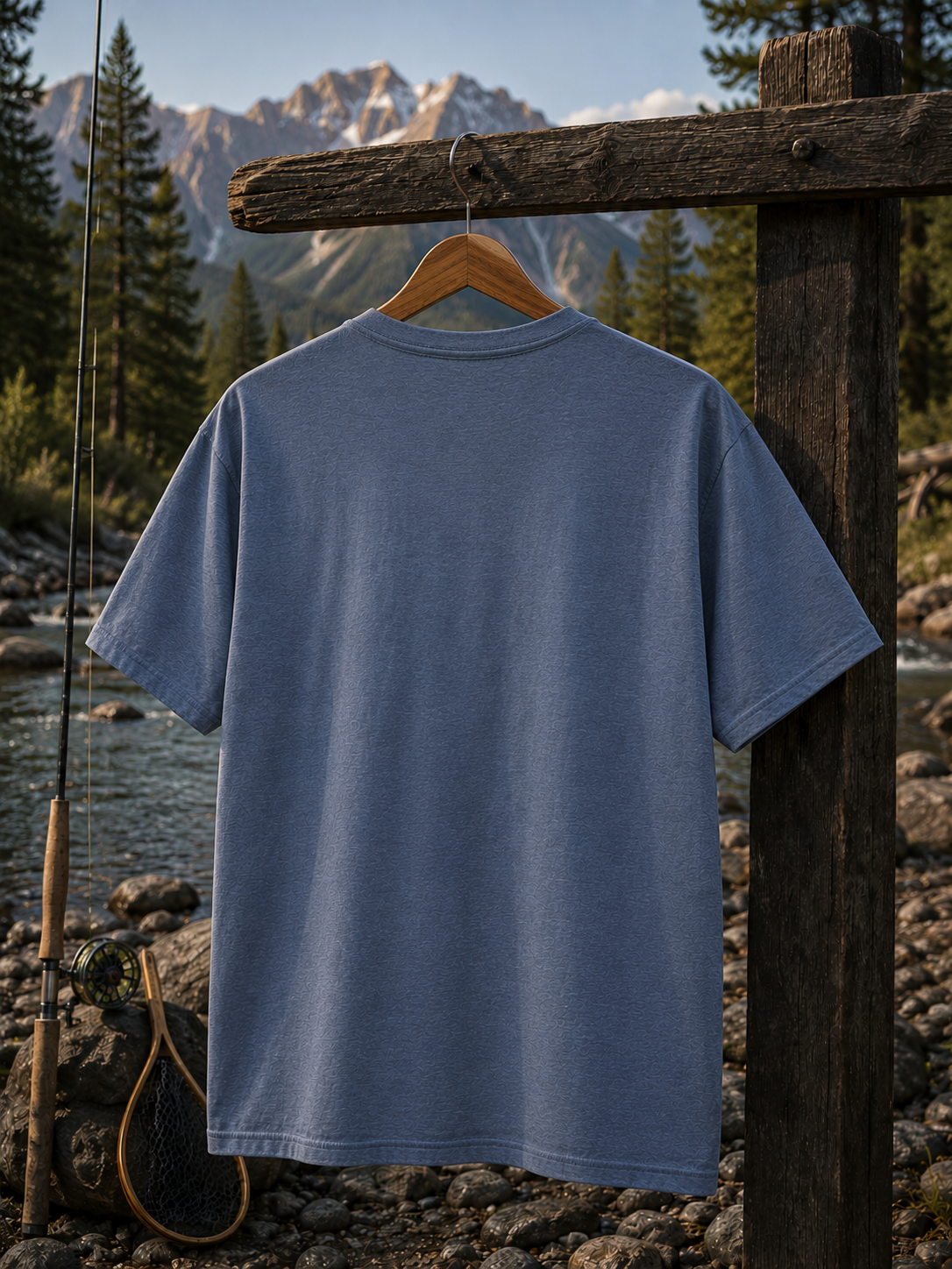 Chase the Bite fishing mountains tee | Fishing Graphic Tee