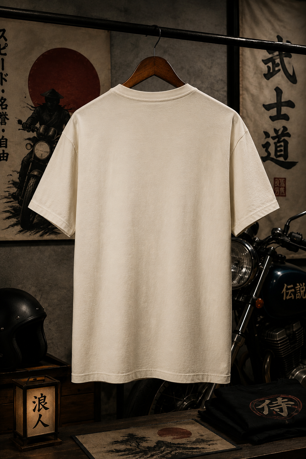 T-shirt moto samouraï | Tee-shirt Ronin sur roues