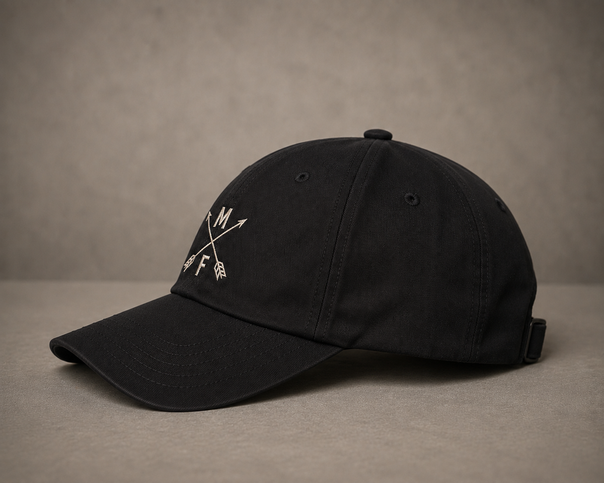 Crossed Arrows Cap | MF Embroidered Dad Hat | Outdoor Adventure Hat