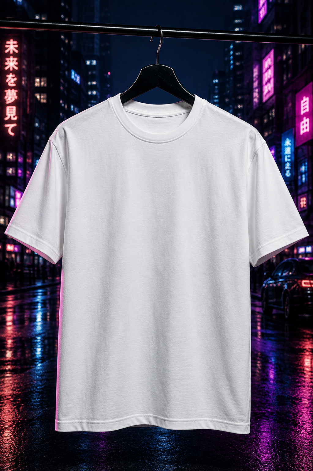 Dream Big T-Shirt | Japanese Neon City Streetwear | Urban Night Graphic Tee
