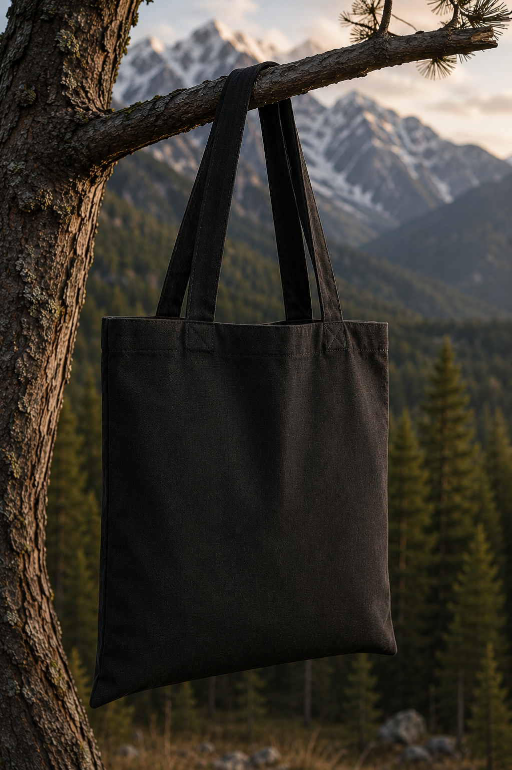 Live Outside The Routine Tote Bag | Mountain Adventure Tote | Outdoor Travel Bag