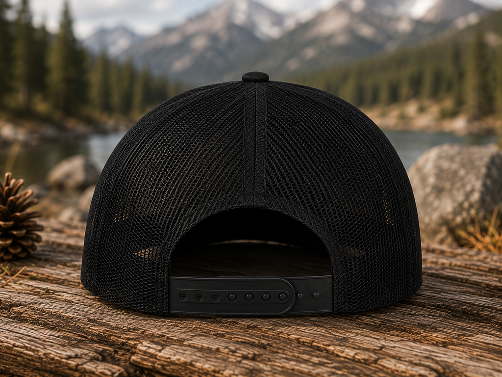 Live Outside The Routine Trucker Hat | Mountain Adventure Snapback Cap | Outdoor Hiking Hat