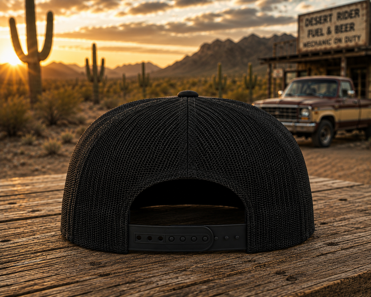 Desert Cactus Trucker Cap, Southwestern Western Hat, Retro Cactus Hat