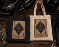 Ace of Spades Biker Tote Bag, Vintage Motorcycle Rider Graphic, Motorcycle Gift