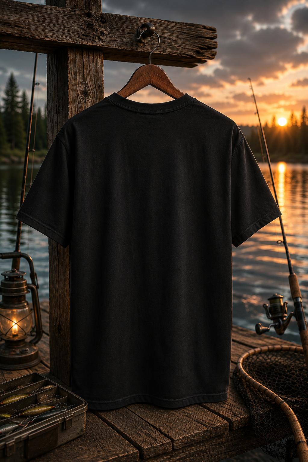 Fish More Worry Less T-shirt | Largemouth Bass Vintage Outdoors Tee