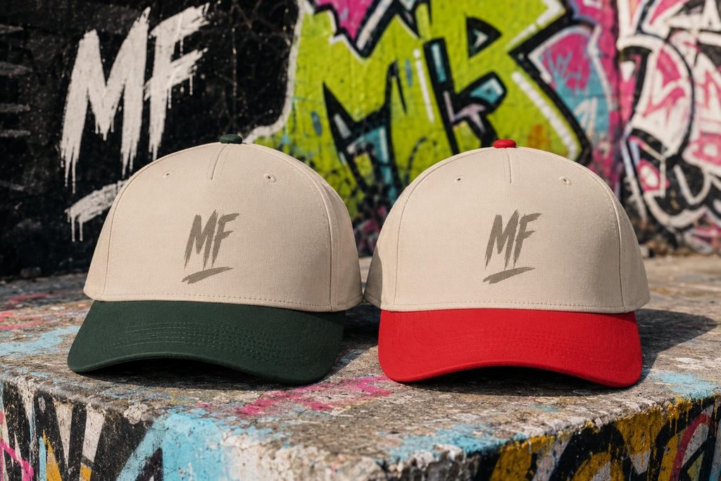 MF Brush Stroke Logo Cap | Minimalist Streetwear Baseball Hat