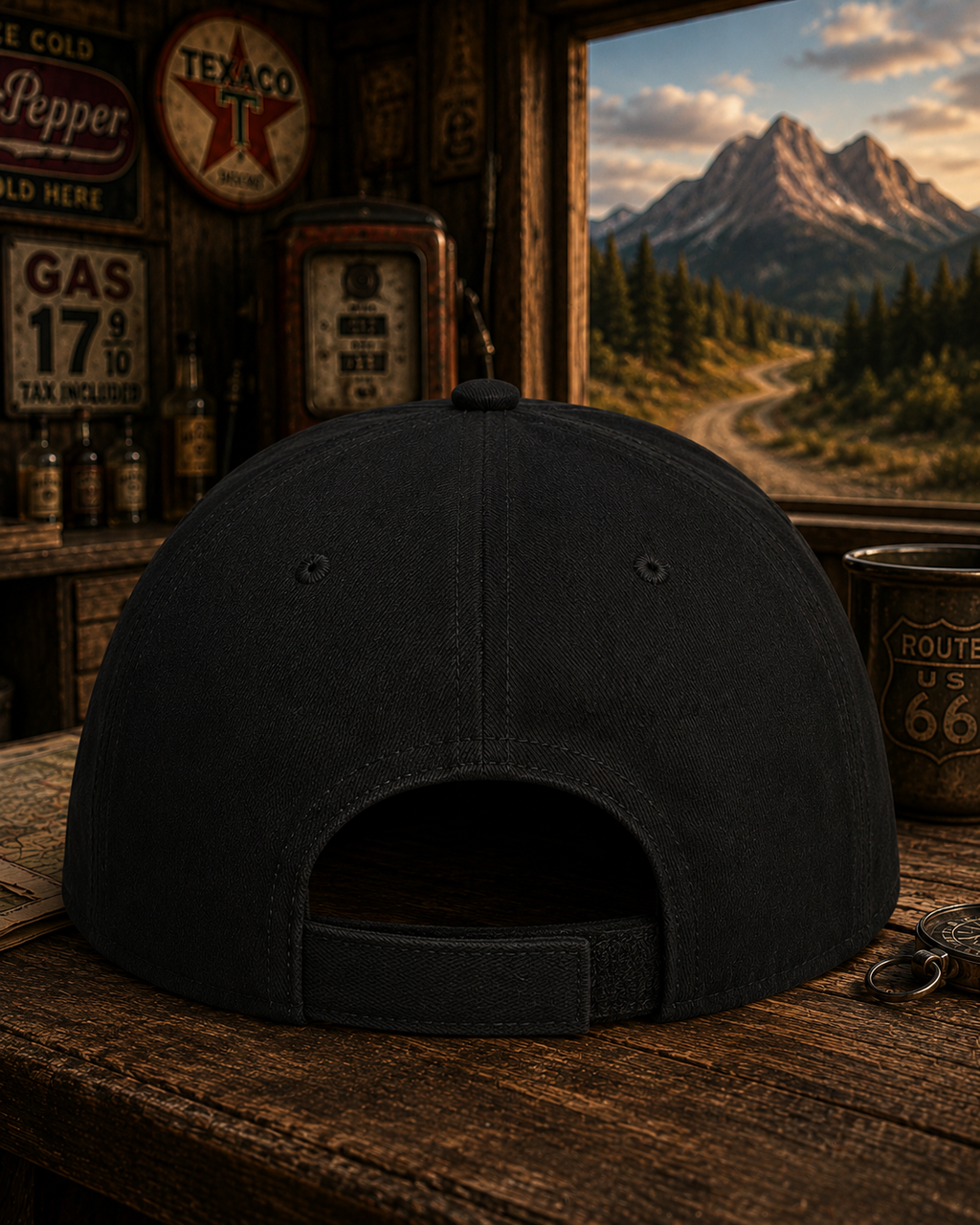 Montana Flow Globe Logo Baseball Cap | Minimalist Outdoor Hat