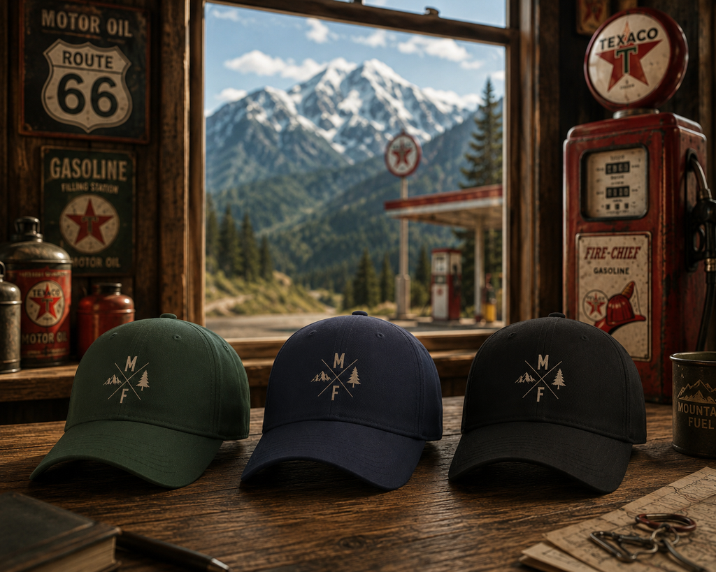Casquette de baseball logo forêt de montagne | Chapeau d'aventure en plein air