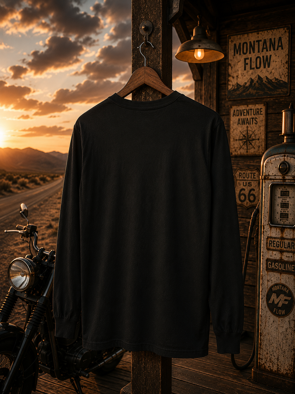 Good Roads Better Mind Long Sleeve Tee | Vintage Road Trip Shirt