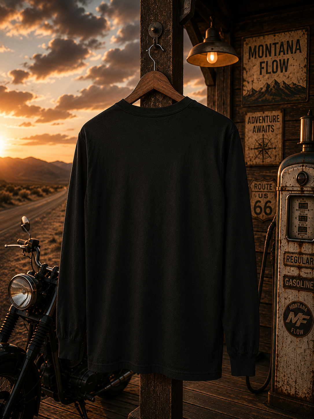 Good Roads Better Mind Long Sleeve Tee | Vintage Road Trip Shirt