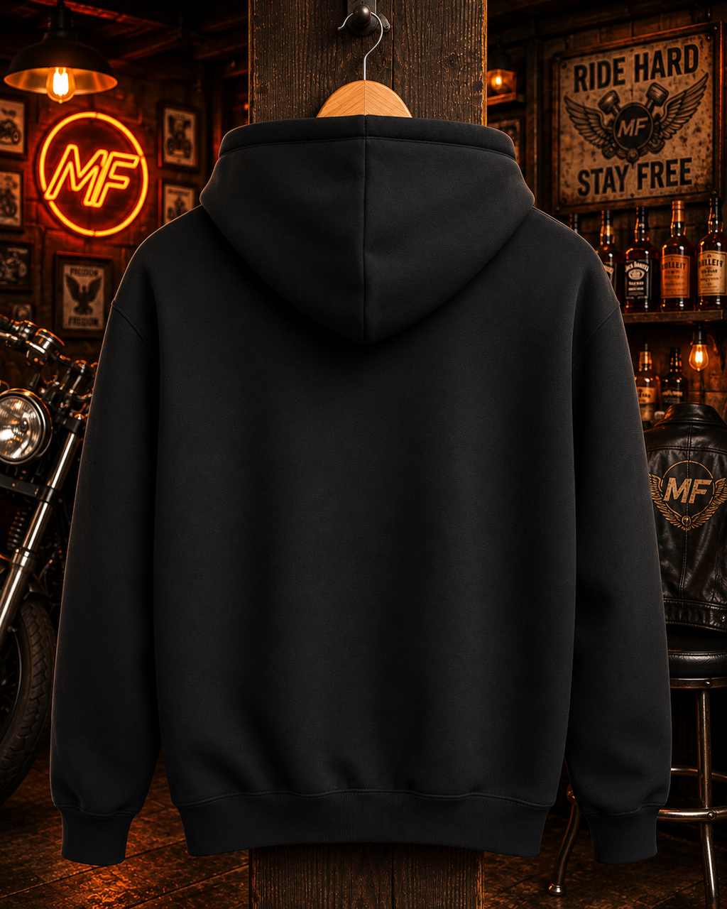 Keep Riding Keep Growing Hoodie | Biker Quote Graphic Hoodie