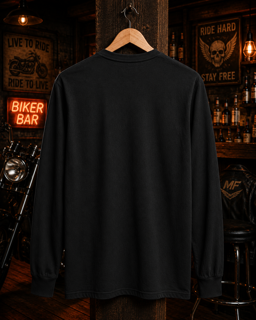 Keep Riding Keep Growing Long Sleeve Shirt | Biker Quote Graphic Tee