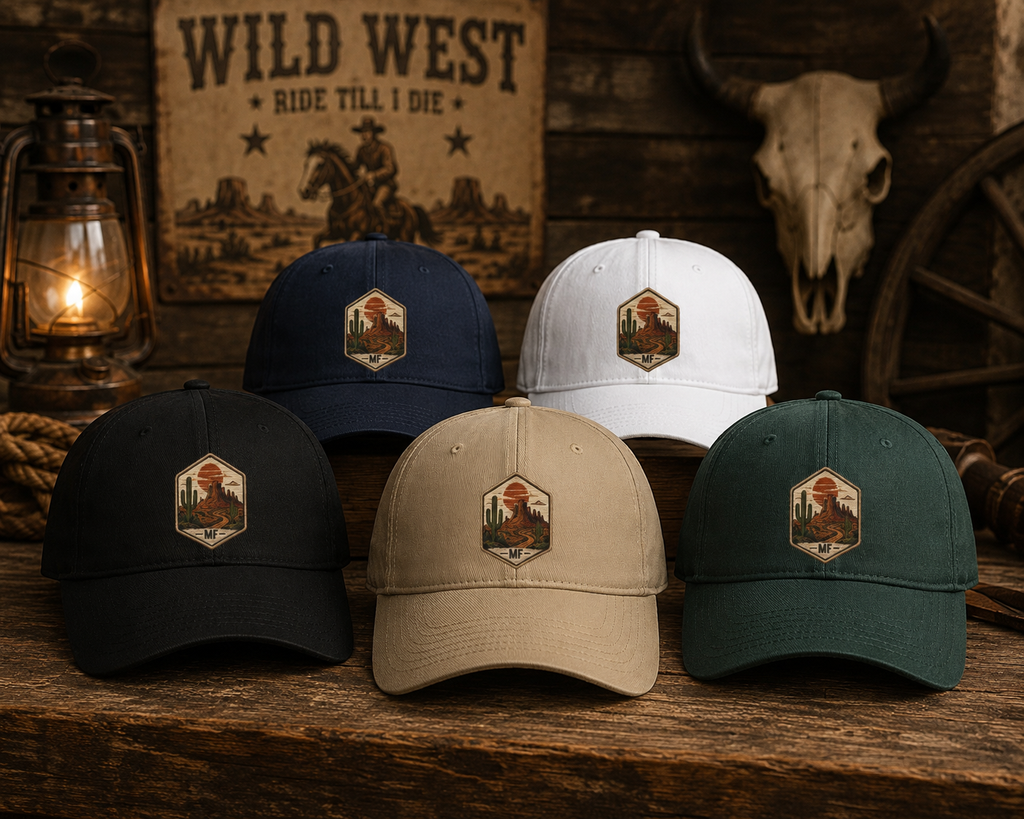 Western Desert Patch Baseball Cap | Cactus Sunset Hat