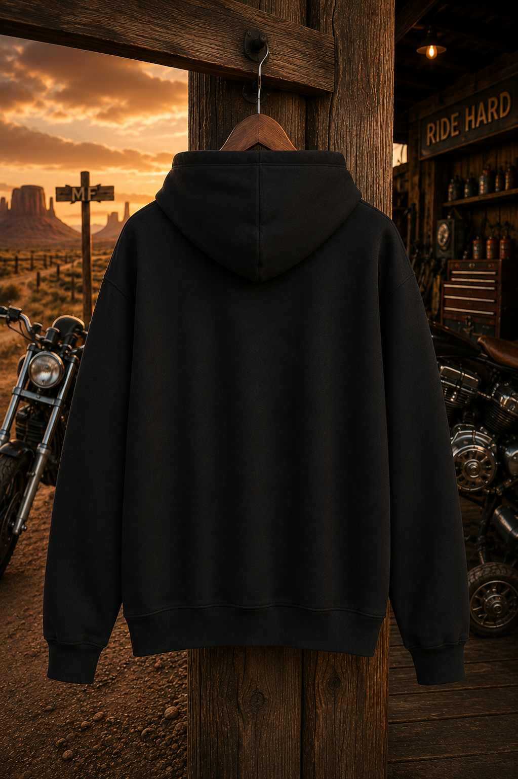 Sweat à capuche Ride Till I Die | Sweat à capuche graphique tête de mort moto | Pull biker western