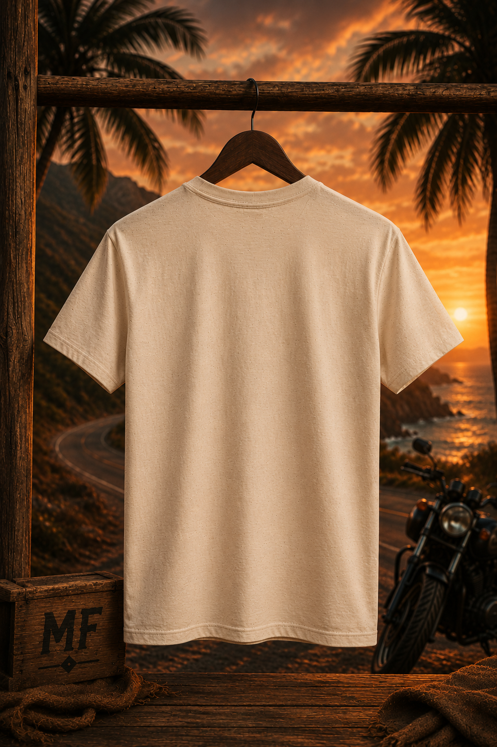 T-shirt « No Plan No Map Just Gas » | T-shirt graphique de motard au coucher du soleil, haut pour road trip à moto