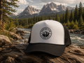 Montana Flow Mountain Badge Trucker Hat | Outdoor Foam Cap