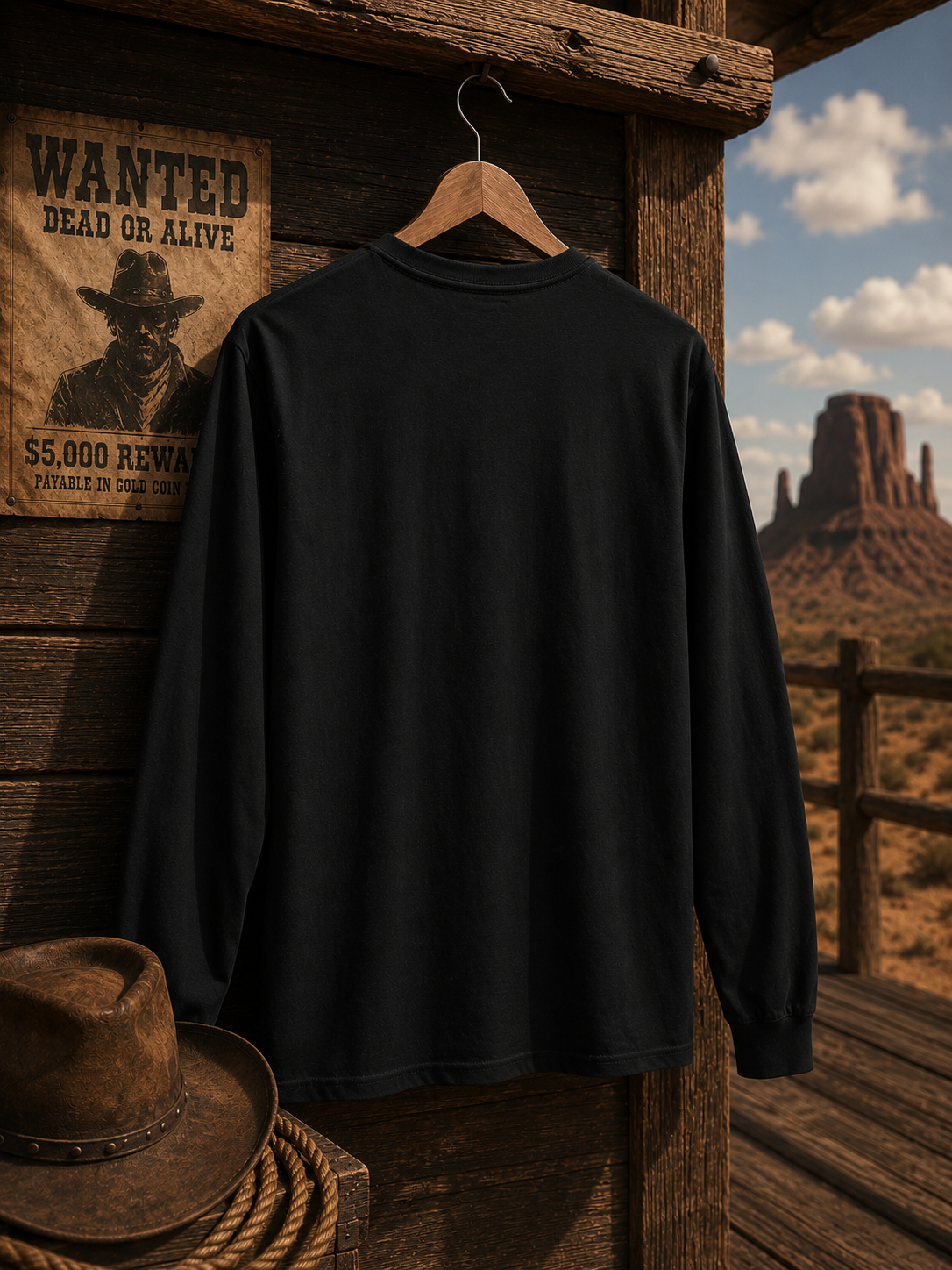 Less Routine More Life Long Sleeve | Western Graphic Tee
