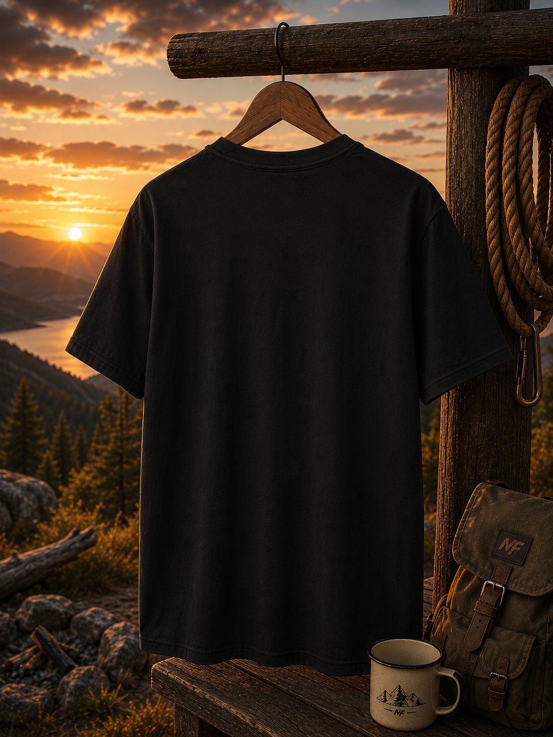 Chase the Horizon Tee | Vintage Sunset Mountain Graphic T-Shirt