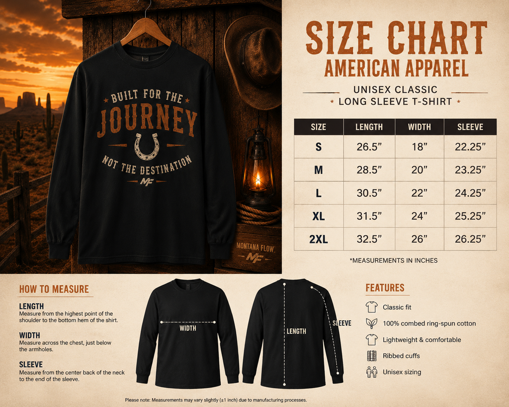 Built for the Journey Long Sleeve T-Shirt | Horseshoe Western Tee