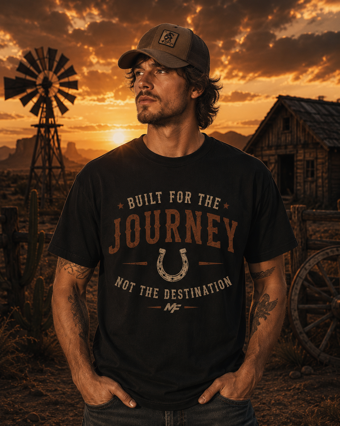 Built for the Journey T-Shirt | Horseshoe Western Adventure Tee