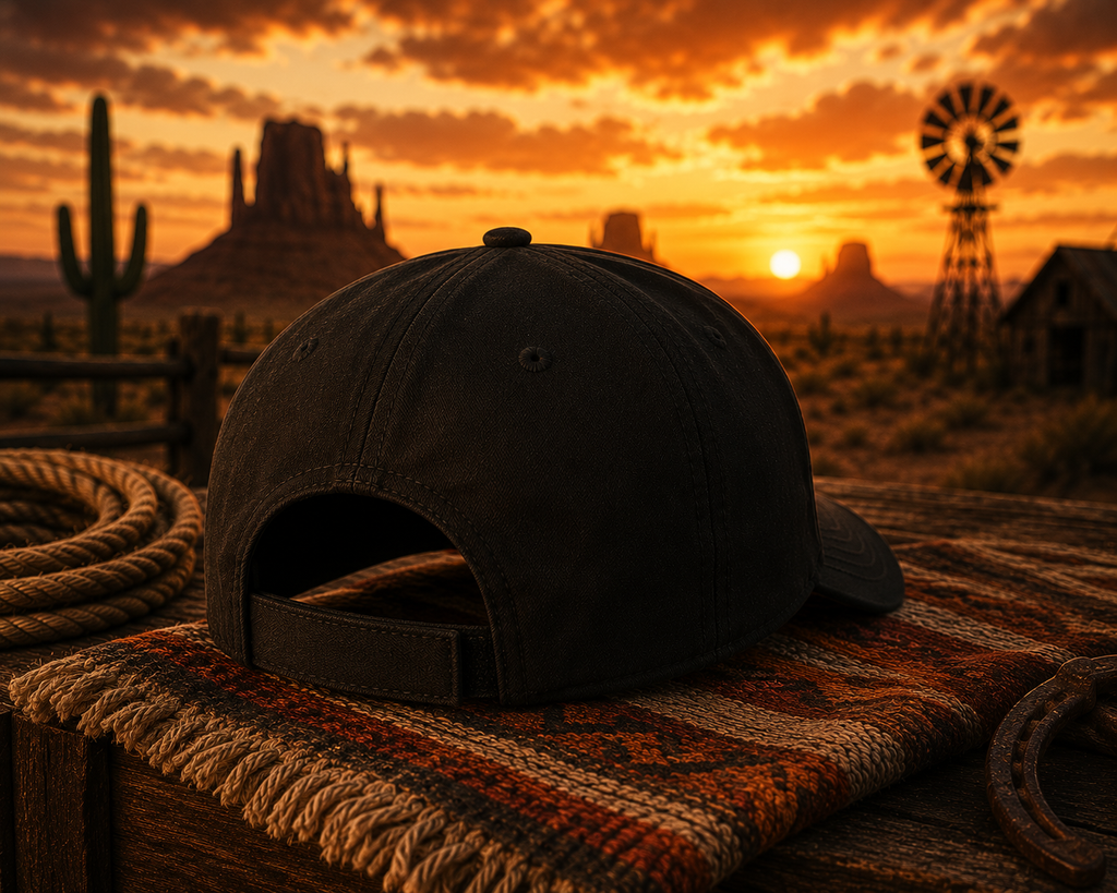 Mountain Sunset Patch Cap | Western Ranch Baseball Cap