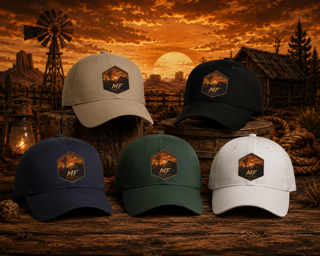 Mountain Sunset Patch Cap | Western Ranch Baseball Cap