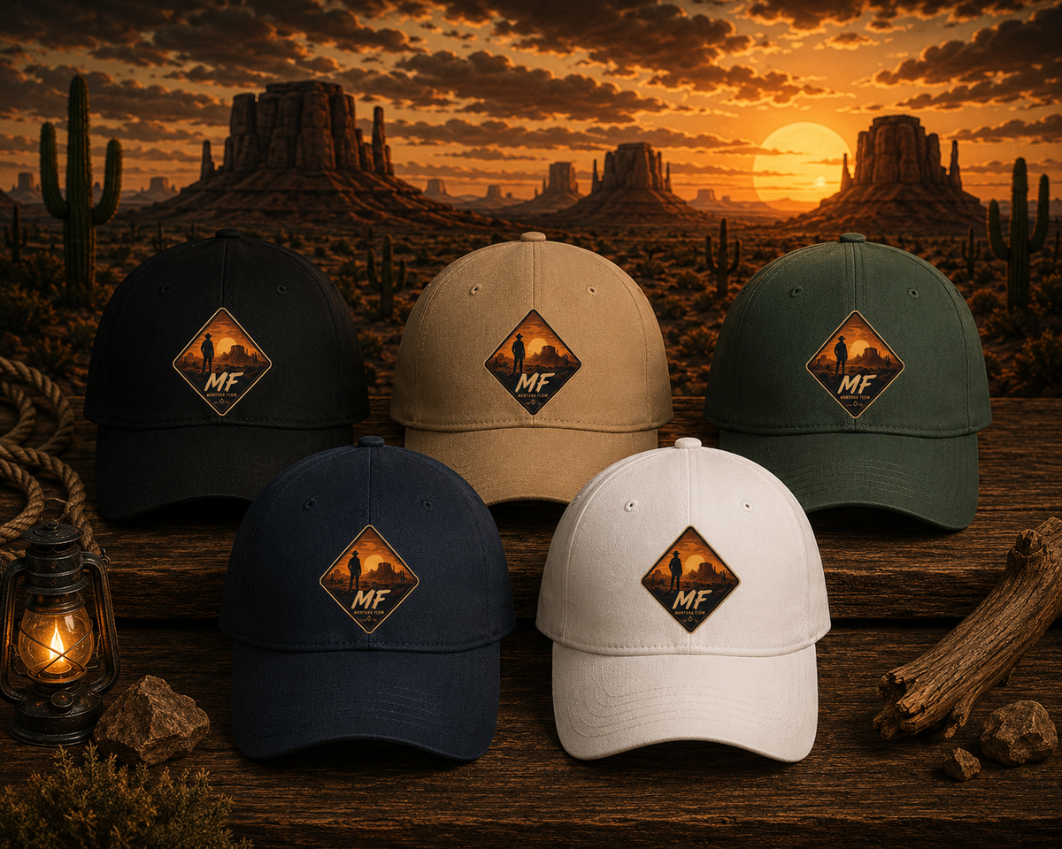 Western Cowboy Patch Dad Hat | Desert Sunset Cap