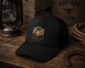 Longhorn Skull Patch Foam Trucker Hat | Montana Flow Western Desert Cap