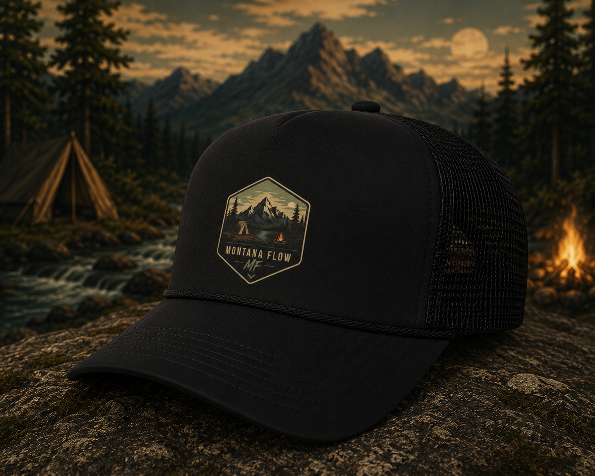 Mountain Patch Foam Trucker Hat | Montana Flow Outdoor Camping Cap