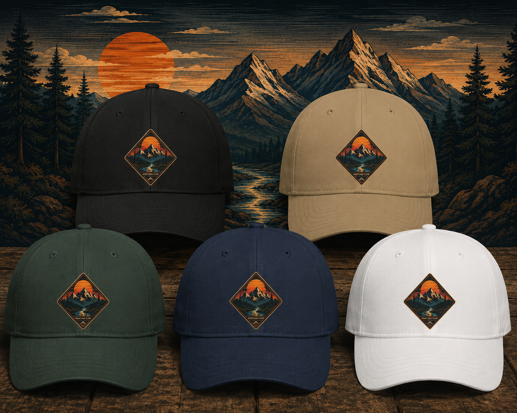 Mountain Sunset Patch Cap | Outdoor Nature Hat