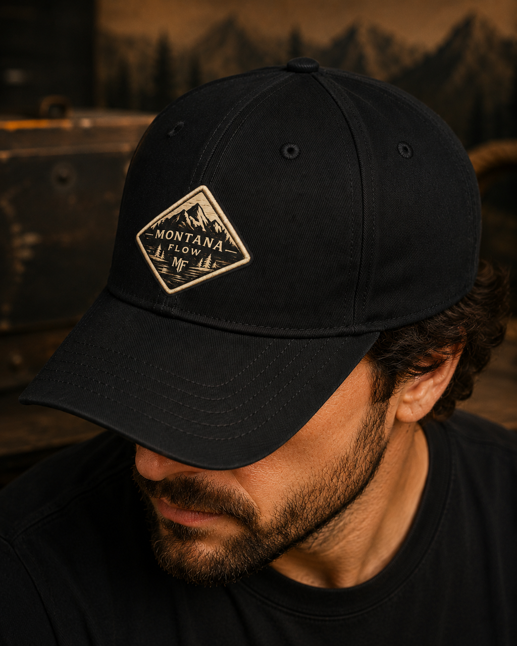 Casquette Montana Flow Mountain Patch | Casquette de baseball pour l'aventure en plein air