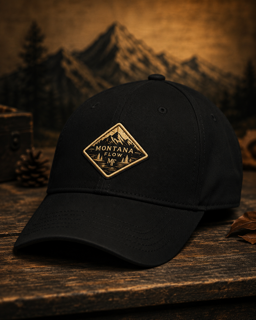 Casquette Montana Flow Mountain Patch | Casquette de baseball pour l'aventure en plein air