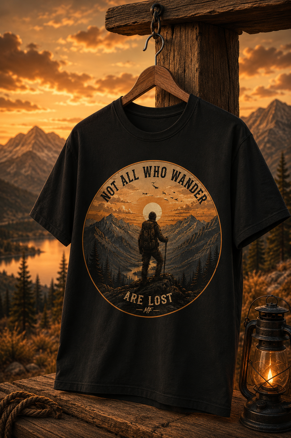 Not All Who Wander Are Lost Shirt | Hiking T-Shirt | Mountain Adventure Tee | Backpacker Gift | Camping Nature Graphic Tee