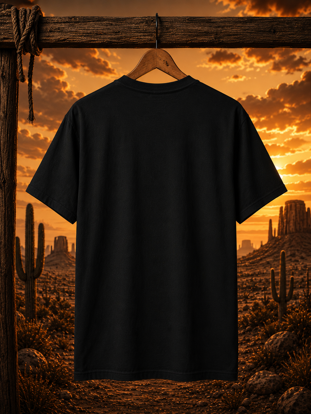 Chemise coucher de soleil dans le désert chamanique de l'Ouest | T-shirt graphique Spirit Walker | Vêtements western vintage