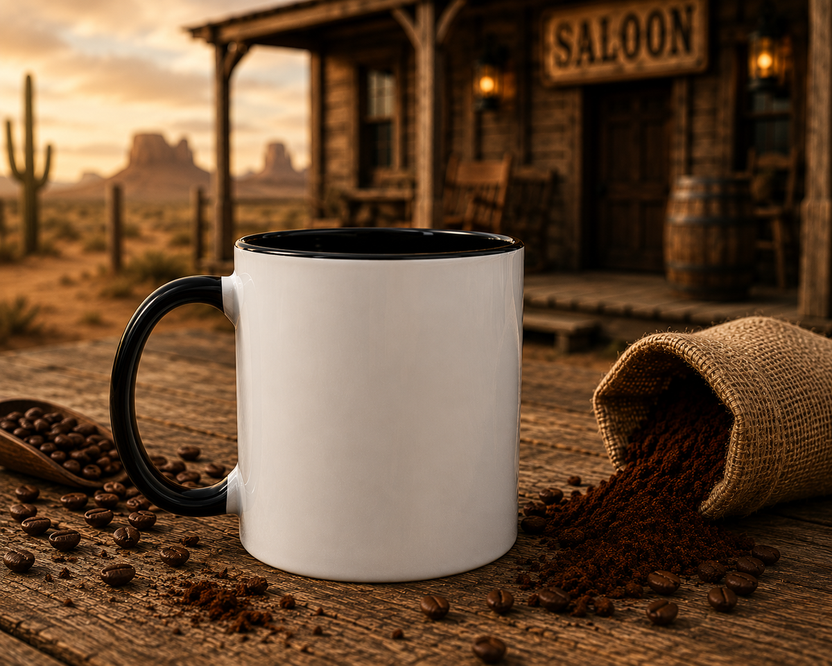 Western Longhorn Skull Mug | Rustic Cowboy Coffee Cup | Montana Flow