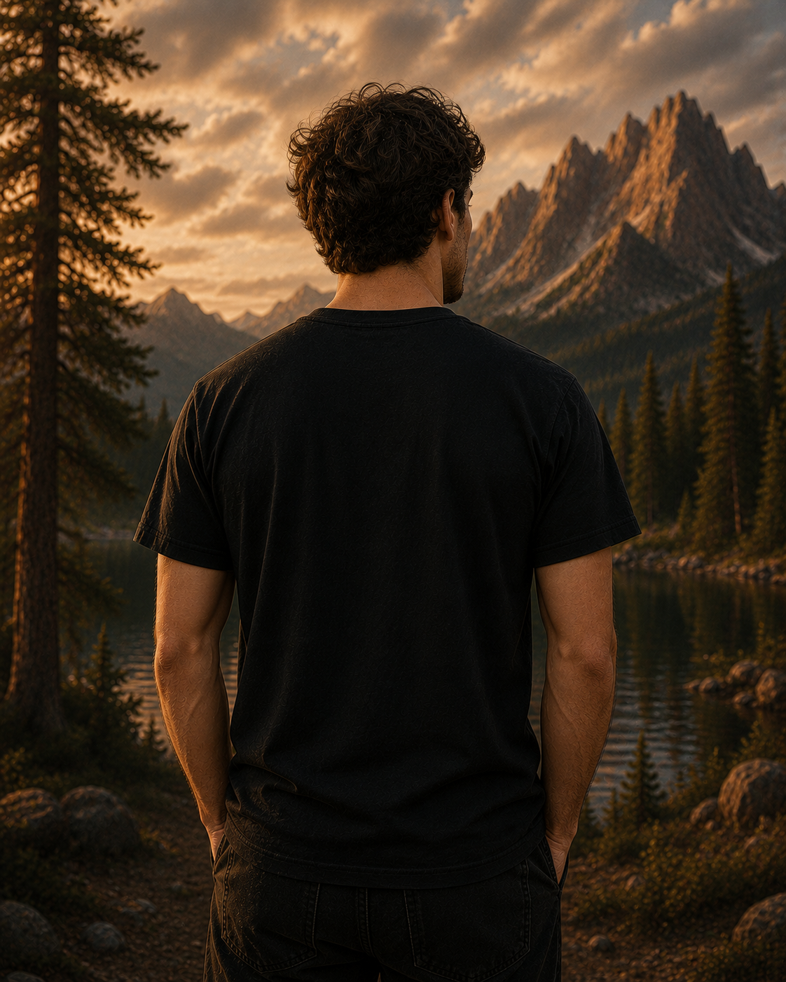Mountain Compass T Shirt, Outdoor Adventure Tee, Bull Skull Graphic Shirt, Hiking Nature Shirt, Montana Flow Tee