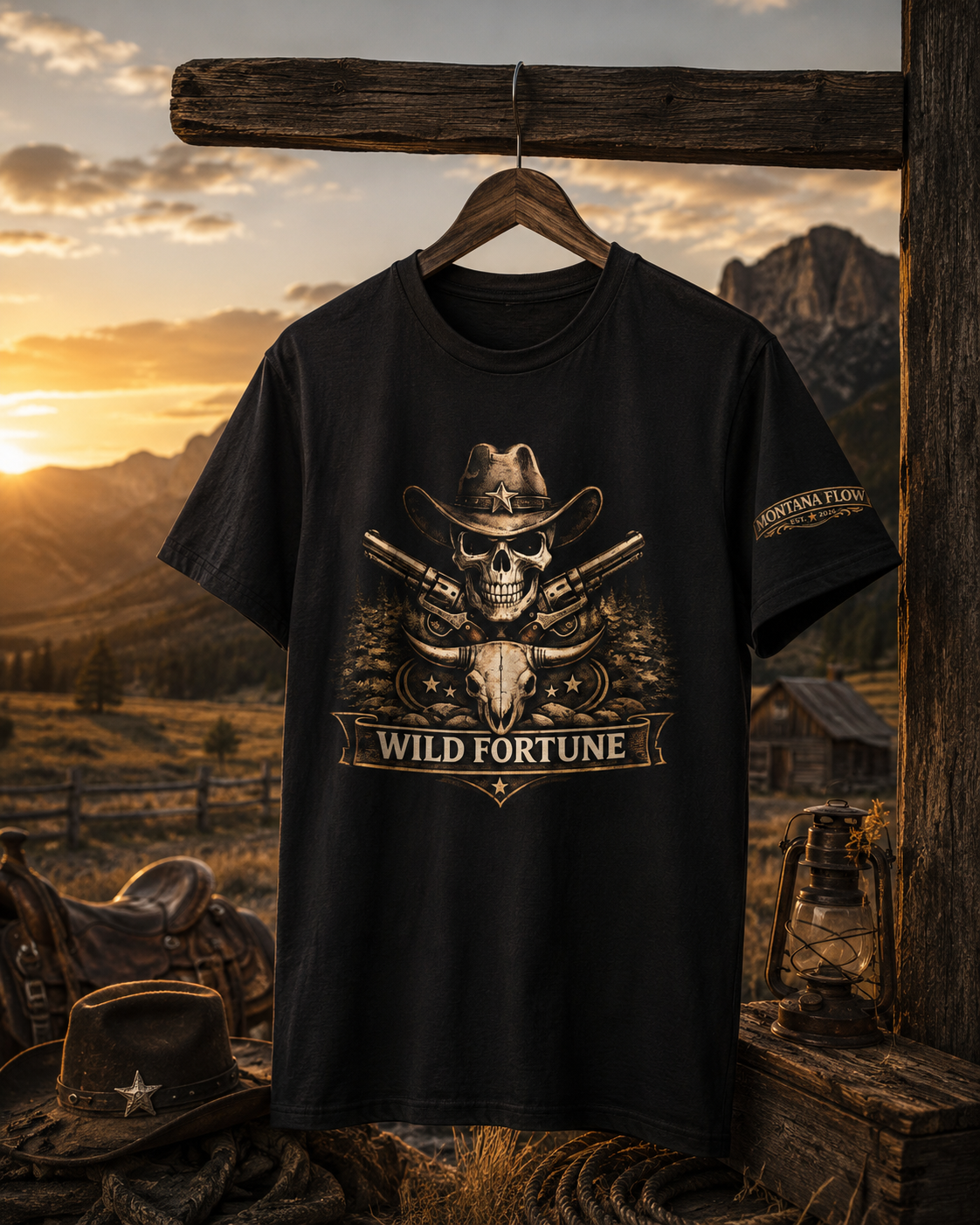 Chemise tête de mort western, t-shirt graphique tête de mort de cow-boy, t-shirt vintage de cow-boy, chemise hors-la-loi, chemise tête de mort de taureau, cadeau country western